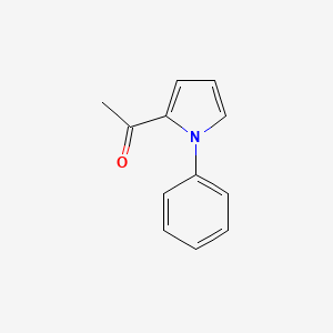 molecular formula C12H11NO B14404758 1-(1-Phenyl-1H-pyrrol-2-yl)ethan-1-one CAS No. 87574-15-0