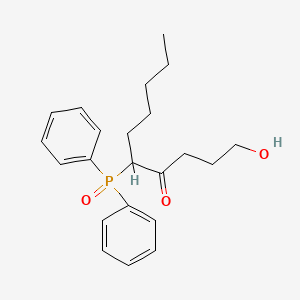 B14404798 5-(Diphenylphosphoryl)-1-hydroxydecan-4-one CAS No. 89625-05-8