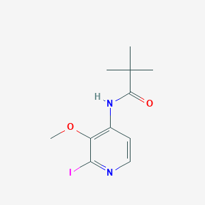 molecular formula C11H15IN2O2 B1440480 N-(2-Iodo-3-methoxypyridin-4-yl)pivalamide CAS No. 1142192-49-1
