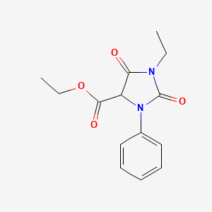 Ethyl 1-ethyl-2,5-dioxo-3-phenylimidazolidine-4-carboxylate