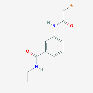 molecular formula C11H13BrN2O2 B1440482 3-[(2-溴乙酰)氨基]-N-乙基苯甲酰胺 CAS No. 1138443-05-6