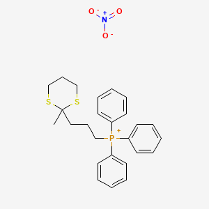 [3-(2-Methyl-1,3-dithian-2-yl)propyl](triphenyl)phosphanium nitrate