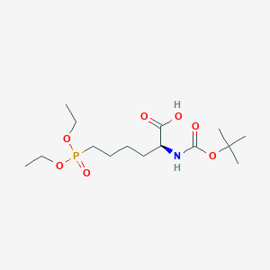 molecular formula C15H30NO7P B1440486 Boc-L-2-氨基-6-(O,O'-二乙基-膦酰基)己酸 CAS No. 1217810-32-6