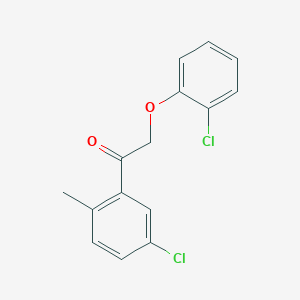 1-(5-Chloro-2-methylphenyl)-2-(2-chlorophenoxy)ethan-1-one