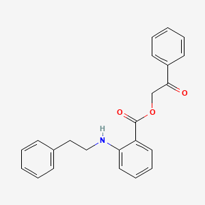 2-Oxo-2-phenylethyl 2-[(2-phenylethyl)amino]benzoate