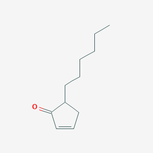 5-Hexylcyclopent-2-EN-1-one