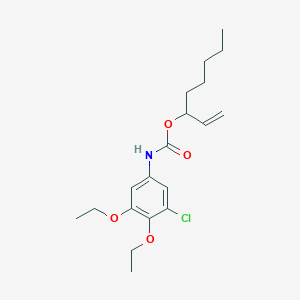 Oct-1-en-3-yl (3-chloro-4,5-diethoxyphenyl)carbamate