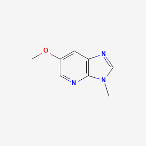 molecular formula C8H9N3O B1440492 6-甲氧基-3-甲基-3H-咪唑并[4,5-b]吡啶 CAS No. 1186311-16-9