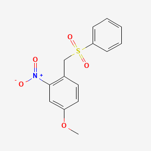 1-[(Benzenesulfonyl)methyl]-4-methoxy-2-nitrobenzene