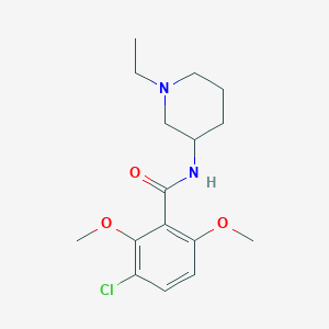 3-Chloro-N-(1-ethylpiperidin-3-yl)-2,6-dimethoxybenzamide