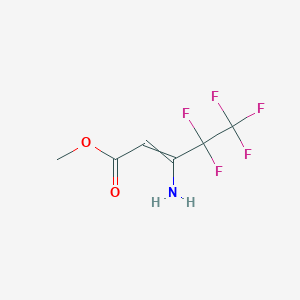 Methyl 3-amino-4,4,5,5,5-pentafluoropent-2-enoate