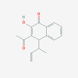 3-Acetyl-4-(but-3-en-2-yl)-2-hydroxynaphthalen-1(4H)-one