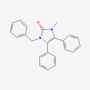 molecular formula C23H20N2O B14404943 1-Benzyl-3-methyl-4,5-diphenyl-1,3-dihydro-2H-imidazol-2-one CAS No. 88225-99-4