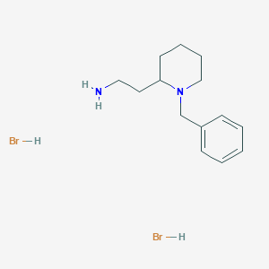 molecular formula C14H24Br2N2 B1440495 2-(1-Benzyl-piperidin-2-yl)-ethylamine dihydrobromide CAS No. 1185079-12-2