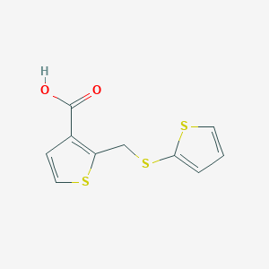 2-{[(Thiophen-2-yl)sulfanyl]methyl}thiophene-3-carboxylic acid