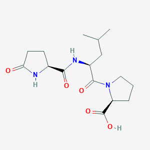 L-Proline, 1-[N-(5-oxo-L-prolyl)-L-leucyl]-