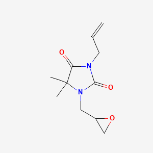 5,5-Dimethyl-1-[(oxiran-2-yl)methyl]-3-(prop-2-en-1-yl)imidazolidine-2,4-dione