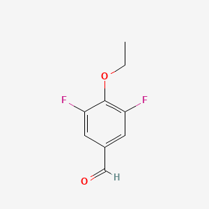 molecular formula C9H8F2O2 B1440502 4-乙氧基-3,5-二氟苯甲醛 CAS No. 883536-06-9