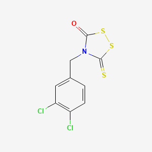 4-[(3,4-Dichlorophenyl)methyl]-5-sulfanylidene-1,2,4-dithiazolidin-3-one