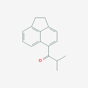 molecular formula C16H16O B14405058 1-(1,2-Dihydroacenaphthylen-5-YL)-2-methylpropan-1-one CAS No. 87969-65-1