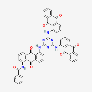 N-(5-((4,6-Bis((9,10-dihydro-9,10-dioxo-1-anthryl)amino)-1,3,5-triazin-2-yl)amino)-9,10-dihydro-9,10-dioxo-1-anthryl)benzamide