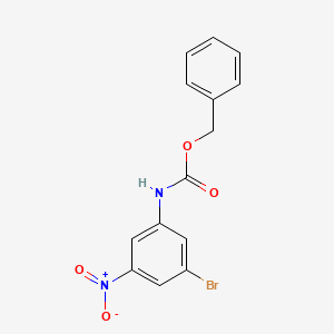 molecular formula C14H11BrN2O4 B1440507 Benzyl (3-bromo-5-nitrophenyl)carbamate CAS No. 1020252-75-8