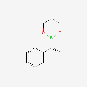 molecular formula C11H13BO2 B1440509 2-(1-Phenylvinyl)-1,3,2-dioxaborinane CAS No. 415727-02-5