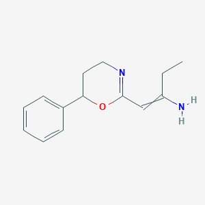 1-(6-Phenyl-5,6-dihydro-4H-1,3-oxazin-2-yl)but-1-en-2-amine