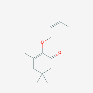 3,5,5-Trimethyl-2-[(3-methylbut-2-en-1-yl)oxy]cyclohex-2-en-1-one