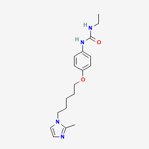 N-Ethyl-N'-(4-{[5-(2-methyl-1H-imidazol-1-yl)pentyl]oxy}phenyl)urea