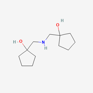 B1440522 1-({[(1-Hydroxycyclopentyl)methyl]amino}methyl)cyclopentan-1-ol CAS No. 1311569-65-9