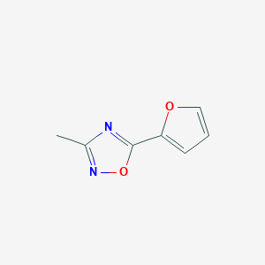 molecular formula C7H6N2O2 B1440526 5-(呋喃-2-基)-3-甲基-1,2,4-恶二唑 CAS No. 1283108-42-8