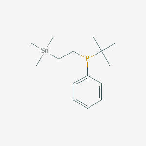 tert-Butyl(phenyl)[2-(trimethylstannyl)ethyl]phosphane