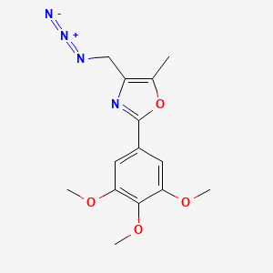 B1440528 4-(Azidomethyl)-5-methyl-2-(3,4,5-trimethoxyphenyl)-1,3-oxazole CAS No. 1325304-01-5