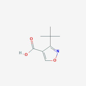 molecular formula C8H11NO3 B1440529 3-叔丁基-异恶唑-4-羧酸 CAS No. 1217047-14-7