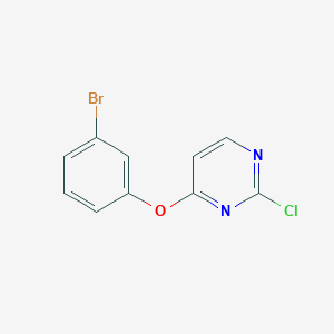 molecular formula C10H6BrClN2O B1440530 4-(3-溴苯氧基)-2-氯嘧啶 CAS No. 956039-62-6