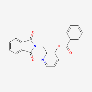 2-[(1,3-Dioxo-1,3-dihydro-2H-isoindol-2-yl)methyl]pyridin-3-yl benzoate