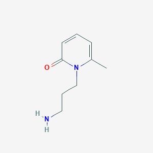 molecular formula C9H14N2O B1440531 1-(3-氨基丙基)-6-甲基吡啶-2-酮 CAS No. 1176063-22-1