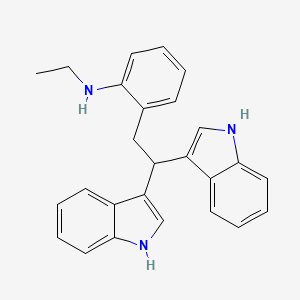 2-[2,2-Di(1H-indol-3-yl)ethyl]-N-ethylaniline