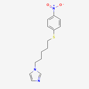 1-{5-[(4-Nitrophenyl)sulfanyl]pentyl}-1H-imidazole