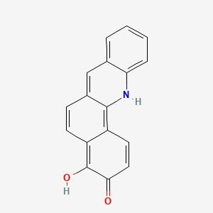 molecular formula C17H11NO2 B14405343 4-hydroxybenzo[c]acridin-3(12H)-one CAS No. 83538-80-1