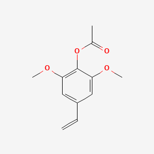 molecular formula C12H14O4 B1440536 4-乙酰氧基-3,5-二甲氧基苯乙烯 CAS No. 46501-14-8
