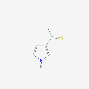 B144054 1-(1H-Pyrrole-3-yl)ethanethione CAS No. 134161-62-9