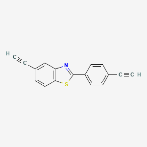 5-Ethynyl-2-(4-ethynylphenyl)-1,3-benzothiazole