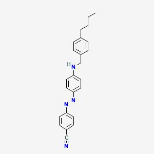 4-[(E)-(4-{[(4-Butylphenyl)methyl]amino}phenyl)diazenyl]benzonitrile