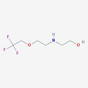 B1440547 2-{[2-(2,2,2-Trifluoroethoxy)ethyl]amino}ethan-1-ol CAS No. 1250809-76-7