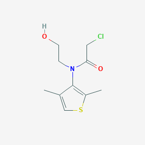 2-Chloro-N-(2,4-dimethylthiophen-3-yl)-N-(2-hydroxyethyl)acetamide