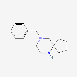 molecular formula C15H22N2 B1440549 9-苄基-6,9-二氮杂螺[4.5]癸烷 CAS No. 1248907-99-4