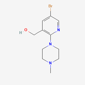 B1440550 [5-Bromo-2-(4-methylpiperazin-1-yl)pyridin-3-yl]methanol CAS No. 1247648-15-2