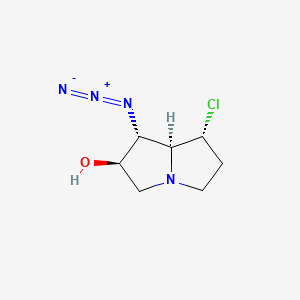 B1440557 (1R,2R,7R,7aS)-1-Azido-7-chlorohexahydro-1H-pyrrolizin-2-ol CAS No. 1315552-05-6